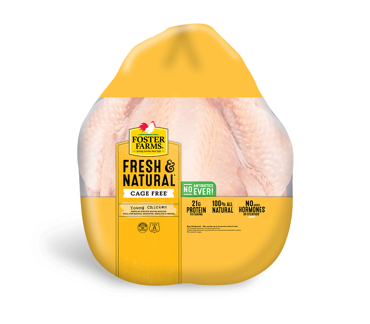 Fresh & Natural Young Whole Chicken - Products - Foster Farms