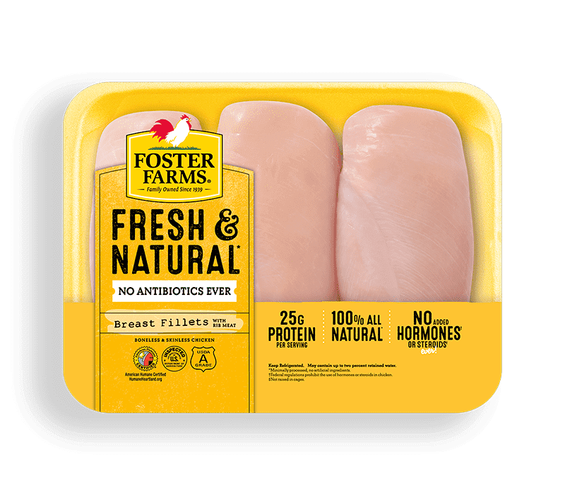 Fresh & Natural Boneless Skinless Chicken Breast Fillets