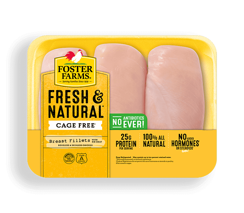 Fresh & Natural Boneless Skinless Chicken Breast Fillets