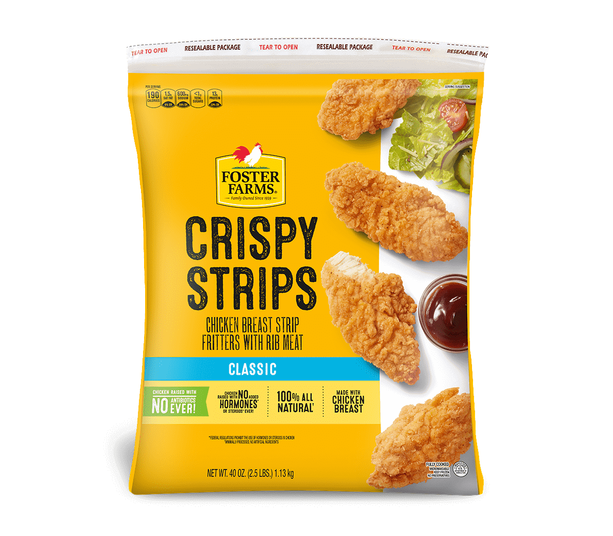 Crispy Chicken Strips (Family Pack) - 40 oz. 