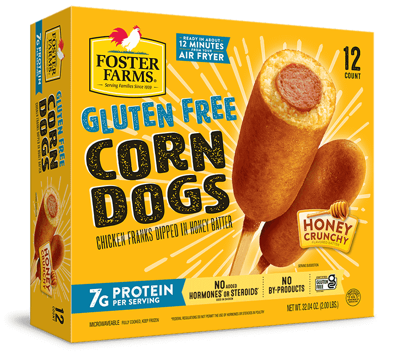 Gluten Free Corn Dogs Honey Crunchy 12 ct