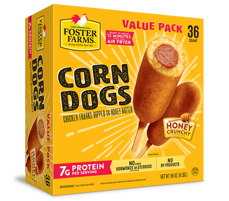 Corn Dogs Honey Crunchy 36 ct