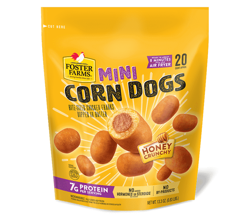 Mini Corn Dogs Honey Crunchy 20 ct