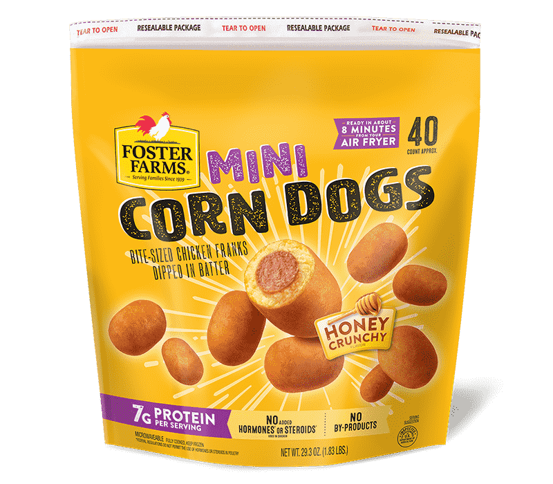 Mini Corn Dogs Honey Crunchy 40 ct