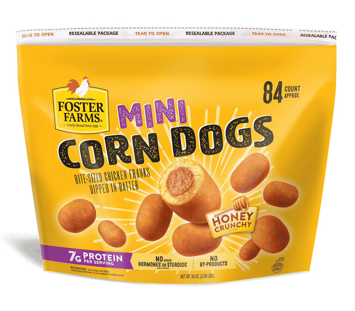 Mini Corn Dogs Honey Crunchy 84ct