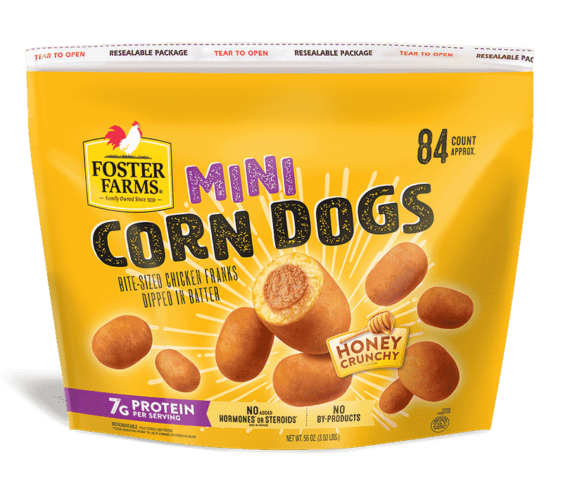 Mini Corn Dogs Honey Crunchy 84 ct