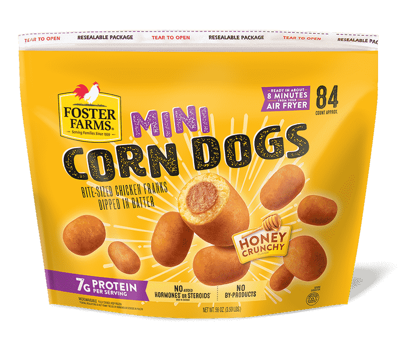Mini Corn Dogs Honey Crunchy 84 ct