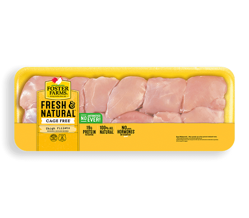 Fresh & Natural Boneless Skinless Chicken Thigh Fillets Value Pack