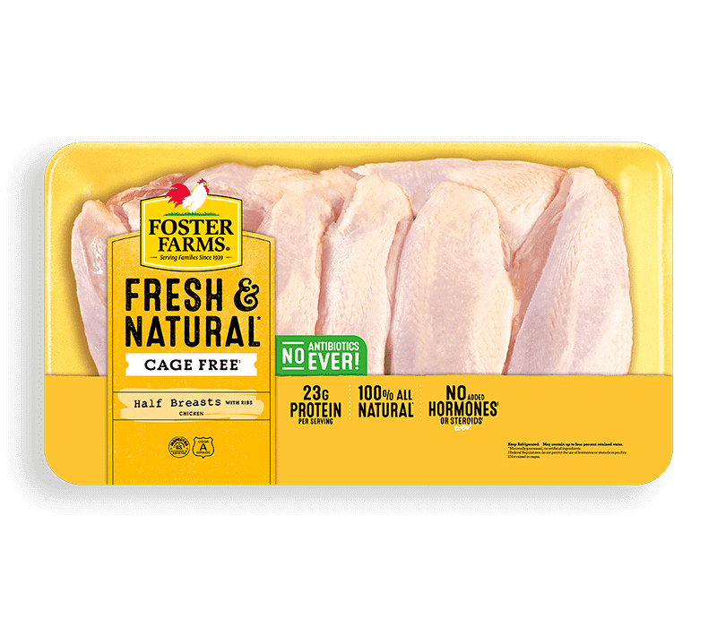 Fresh & Natural Half Chicken Breasts Value Pack