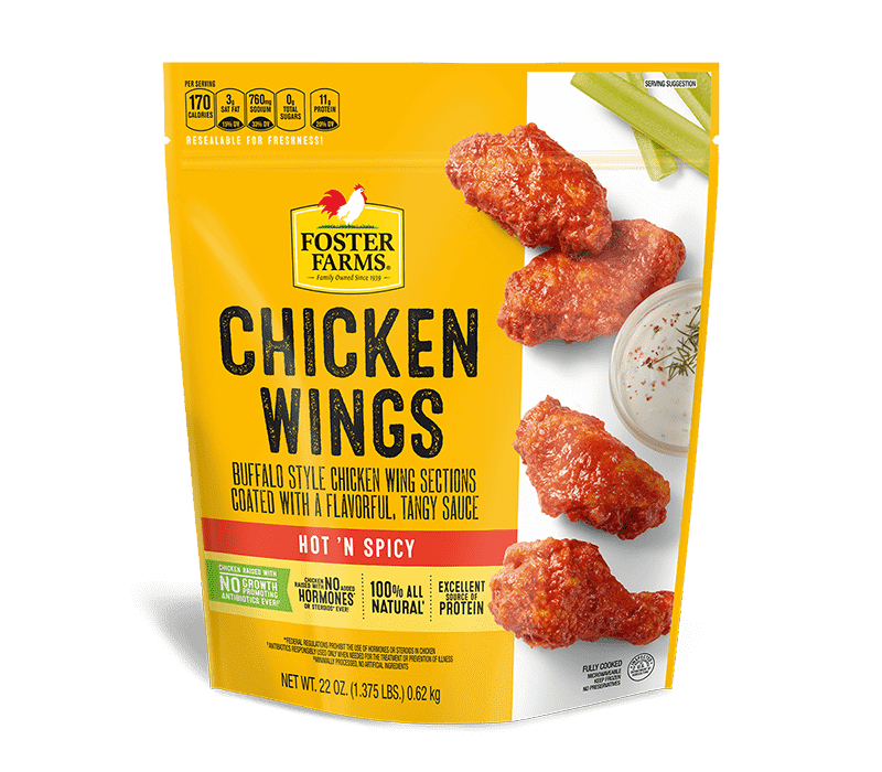 Hot & Spicy Chicken Wings - 22 oz.
