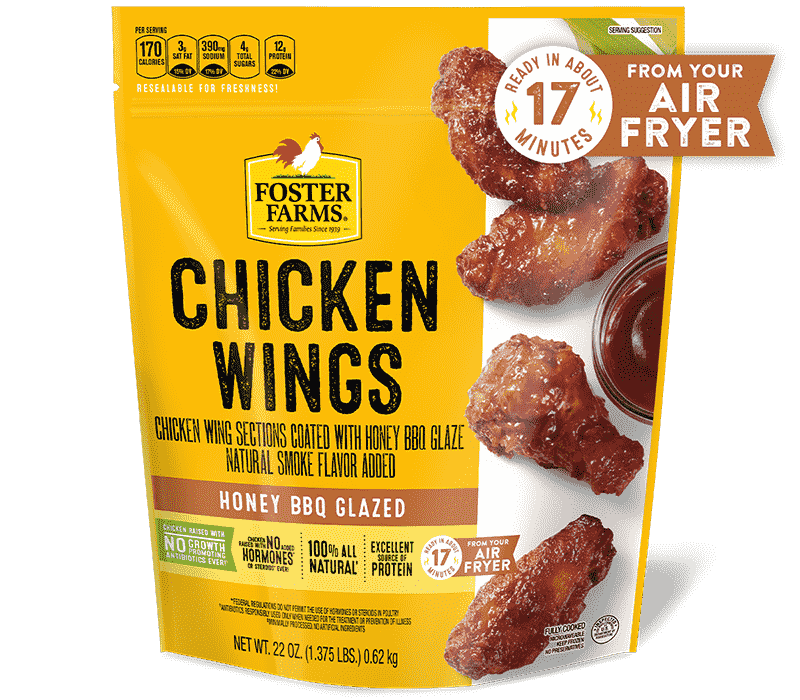 Honey BBQ Glazed Wings - 22 oz.