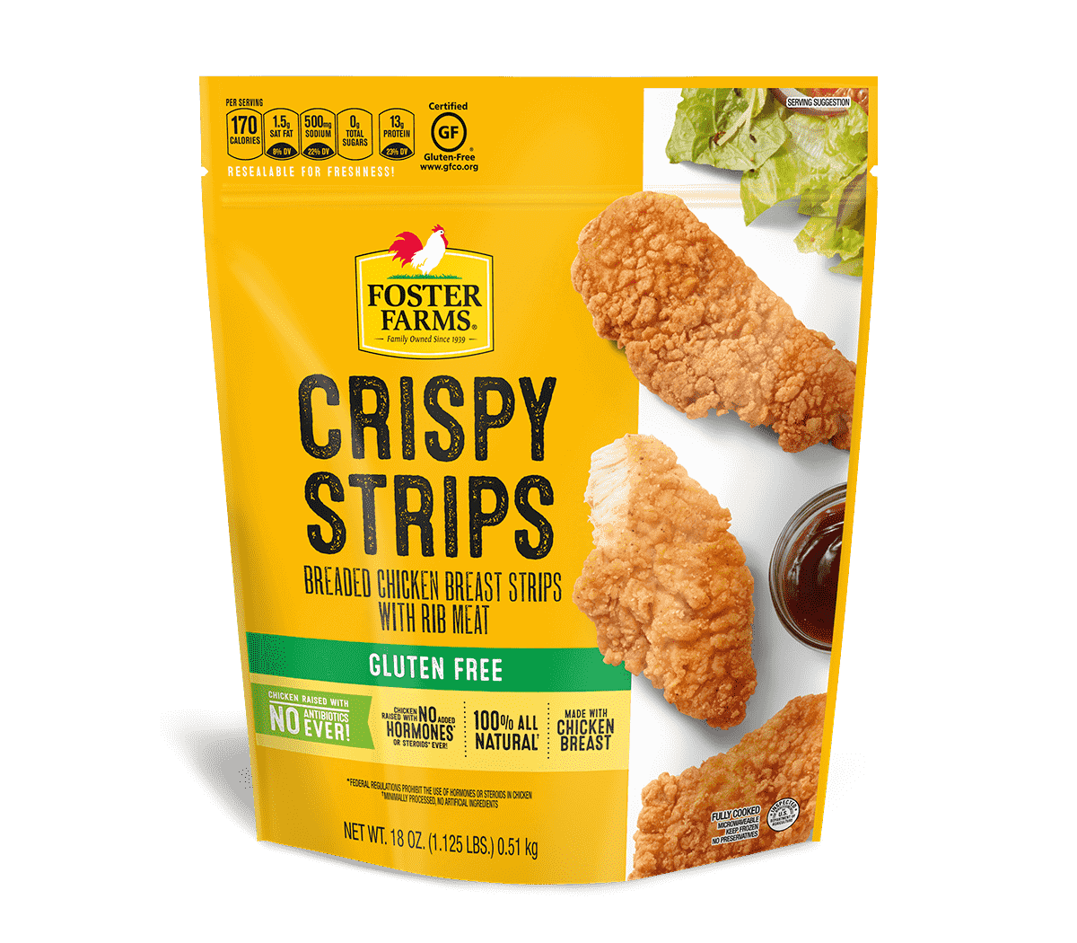 Gluten Free Crispy Chicken Strips - 24 oz.
