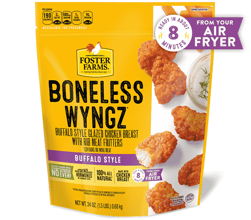 Buffalo Style Boneless Chicken Wyngz - 24 oz.