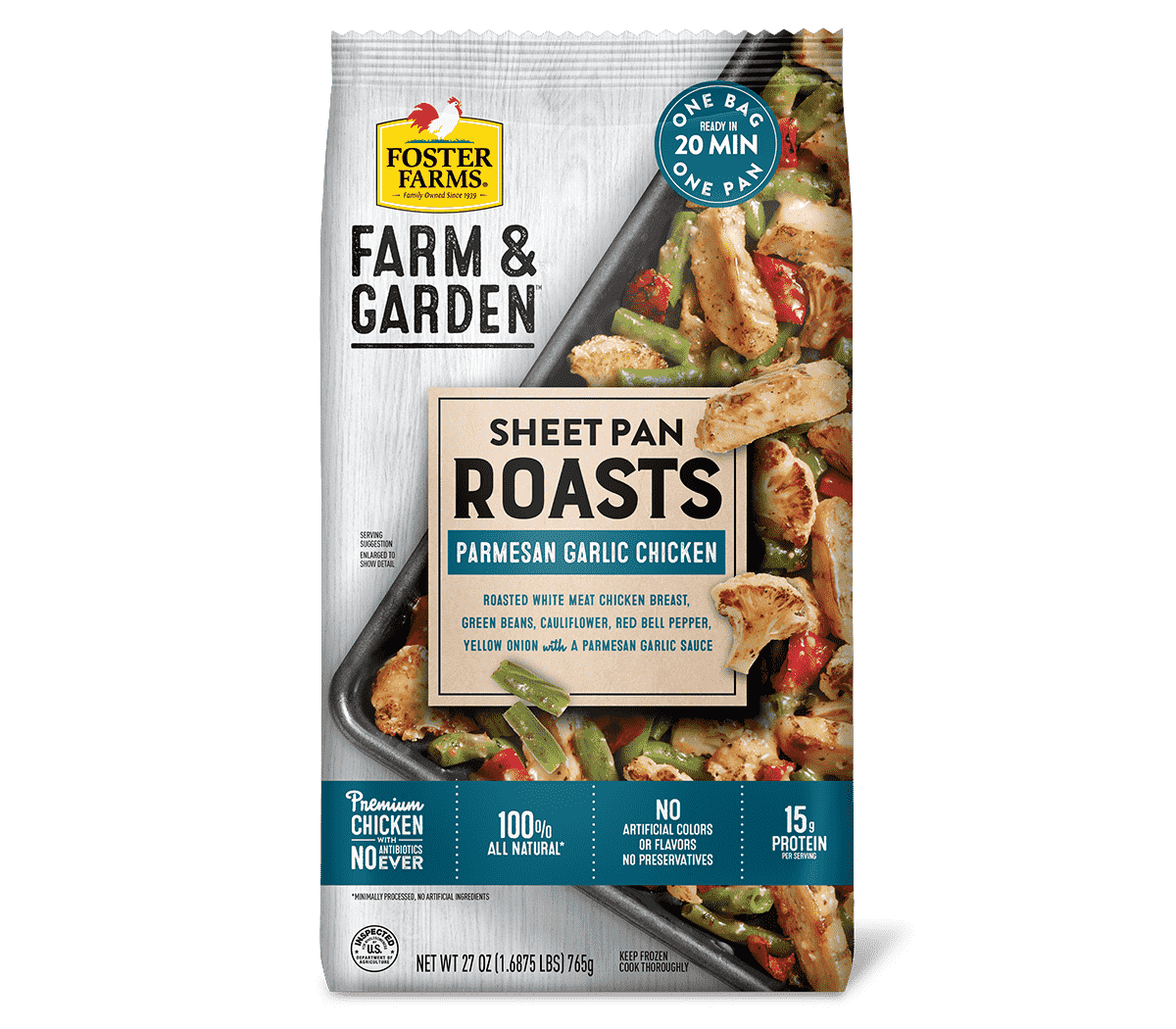 Farm & Garden™ Sheet Pan Roasts Parmesan Garlic Chicken