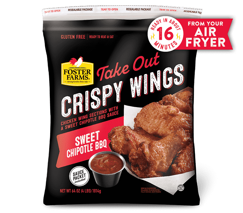Take Out Sweet Chipotle BBQ Crispy Wings - 64 oz.
