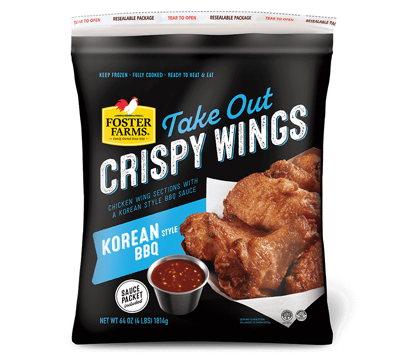 Korean BBQ Take Out Crispy Wings - 64 oz.