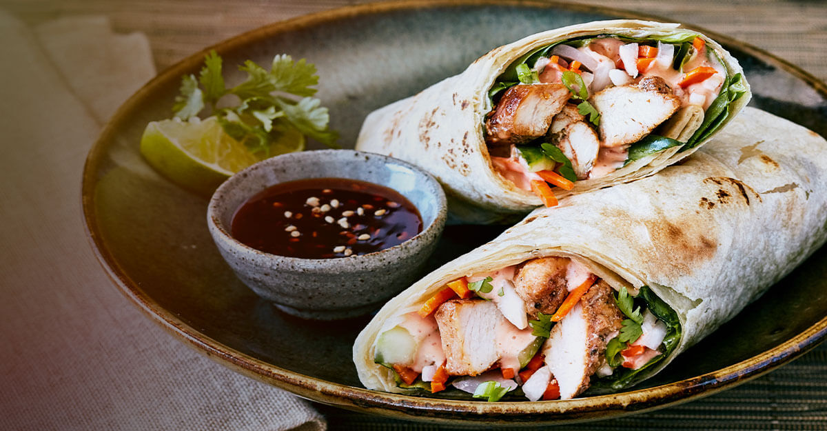 Asian Chicken Burritos - Recipes