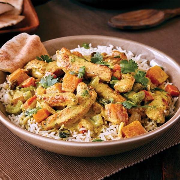 Lemon Curry Chicken With Basmati Rice