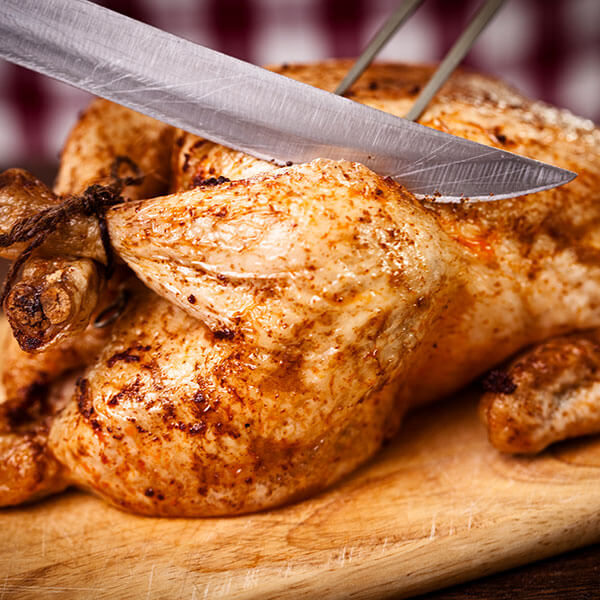 Chicken: cutting, quartering, and boning